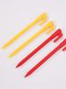 In-Stock Yellow Windproof Outdoor Camping Tent Stakes - Reinforced Plastic Ground Stakes for Beach