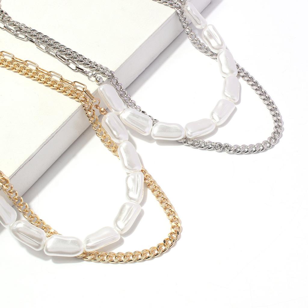 New Chinese Fashion Simple Trend Pearl Chain, Personalized European and American Creative Retro Necklace Women