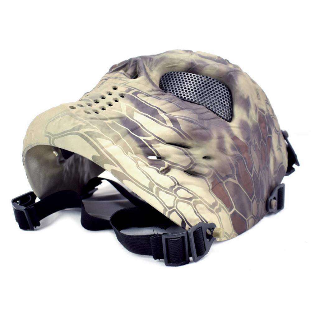 Transformers‑Style Full‑Face Tactical Mask, Steel Wire Mesh Protective Mask for CS Wargame Outdoor Combat Training