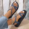 Large Size Platform Sandals Women's Summer TEUM Outer Sandals Women