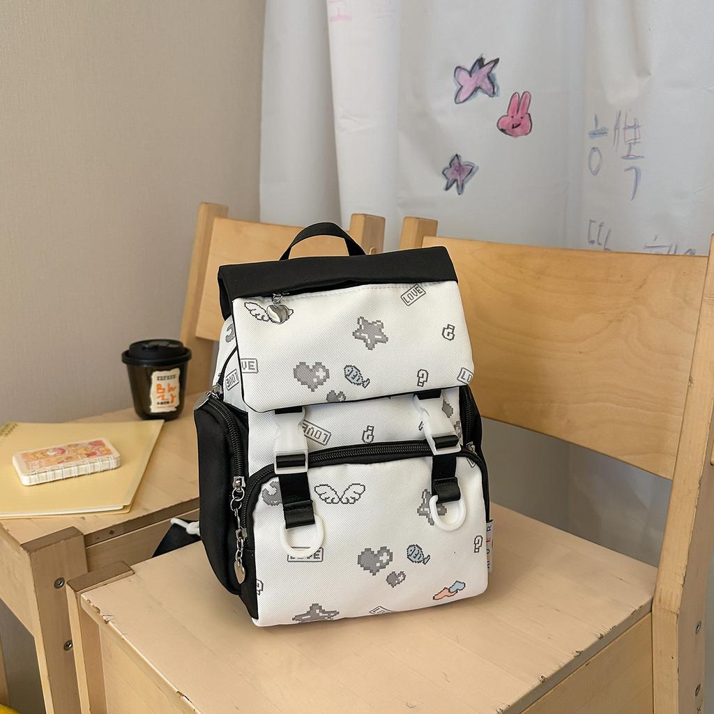 Schoolbag Mini Backpack 1011 New Korean Edition Fashion College Style Casual ins Niche Premium Sense Travel Small Backpack
