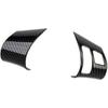 Carbon Fiber Style Interior Steering Wheel Trims Cover Accessoriess for 2006-2013 Chevy Corvette C6 (Both Sides Trim(for 06-11))