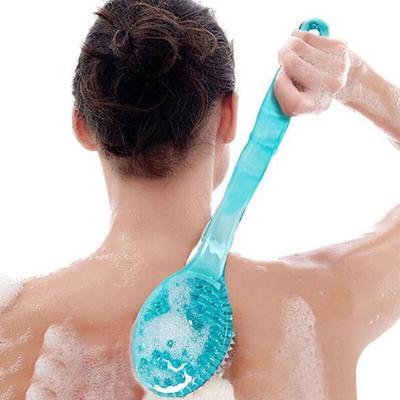 1Pc Body Bath Shower Back Brushes Rubbing With Long Handle Bathing Brush Skin Massage Massaging Cleaner Bath Shower Health Care