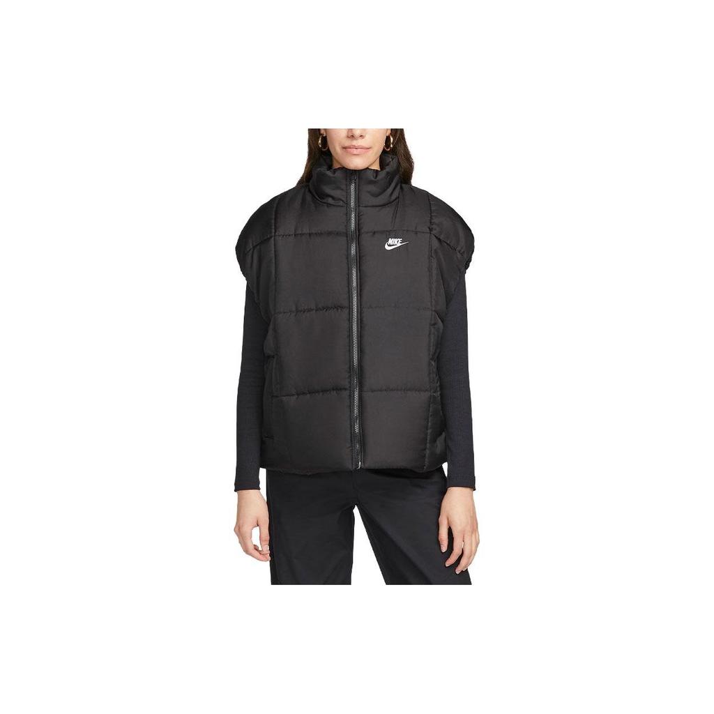 Nike Sportswear Classic Solid Color Loose Warm Vest Women Vests Black FB7679-010