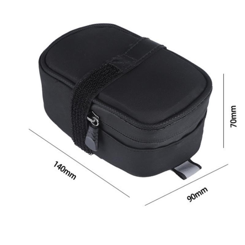 

Waterproof Bicycle Saddle Bag Portable Mini Mountain Bike Gas Cylinder Rear Bag Ultralight Road Bicycle Tail Bag Bike Accessory чорний