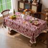 New Jacquard Table Cloth Dustproof And Wrinkle Resistant Rectangular Dining Tablecloth Floral Pattern Home Decoration Tablecloth