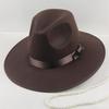 Big Edge Top Hat Men Ladies Stage British Hat Jazz Wool Felt Hat Old Man
