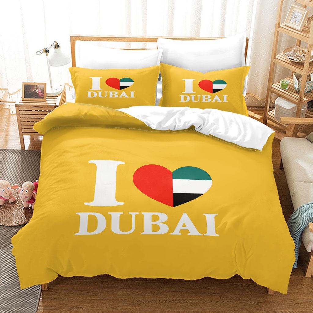 

3D Digital Printing Three-Piece Bedding Kit Bed Sheet Quilt Cover 90 * 200 two-piece set