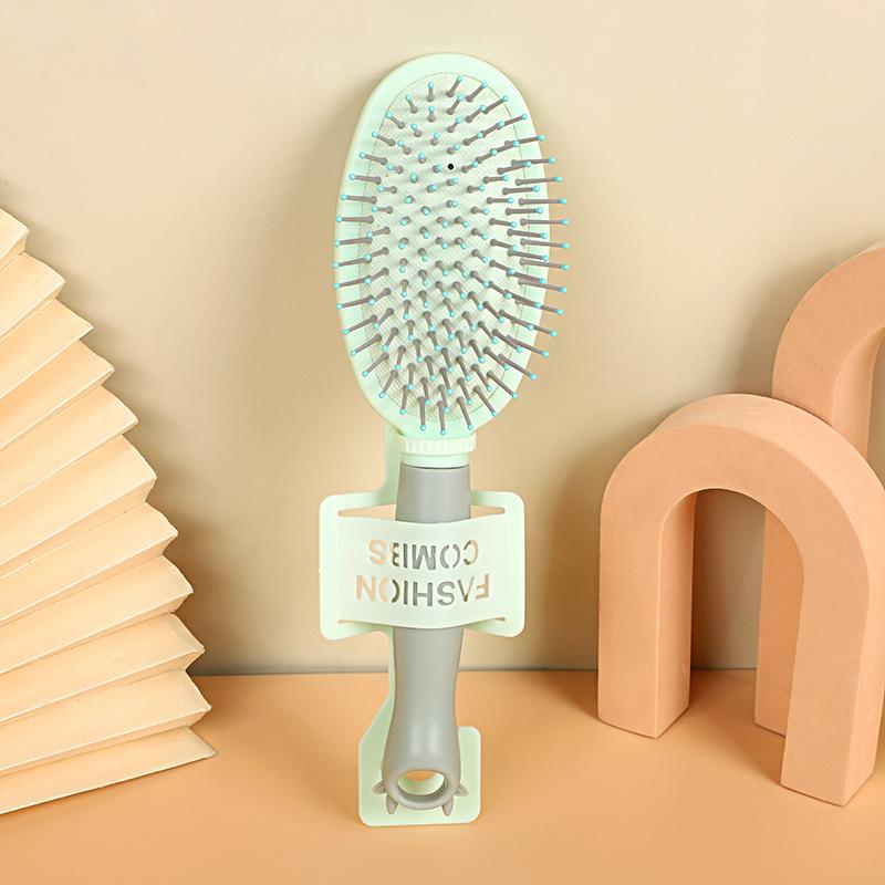 Creative ABS Air Cushion Combs Fashionable Hair Smoothing Square Massage Scalp Massage Hairdressing Comb Macaron Color зелёный