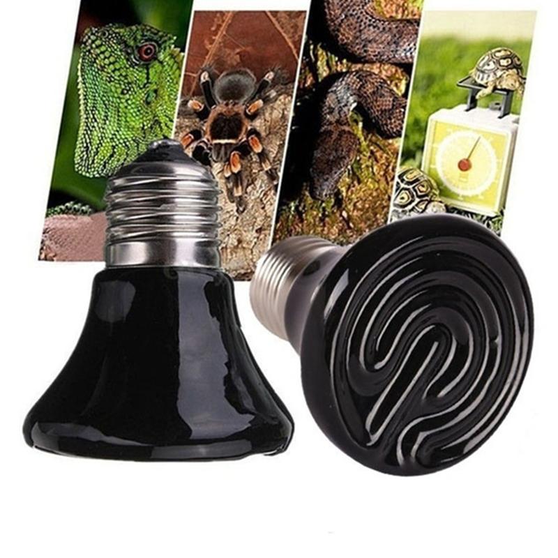 20/60/100W Pet Heating Bulb Mini Infrared Ceramic For Reptile Pet Cage