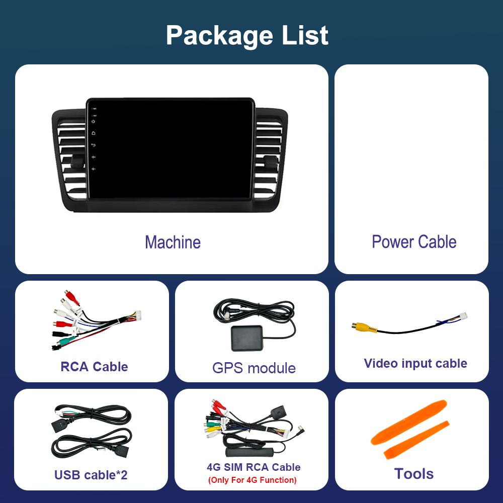 Android OS for Subaru Outback 3 Legacy 4 2004 - 2009 Car Radio Video Multimedia Player GPS WiFi 4G Bluetooh HD Screen Auto Tools