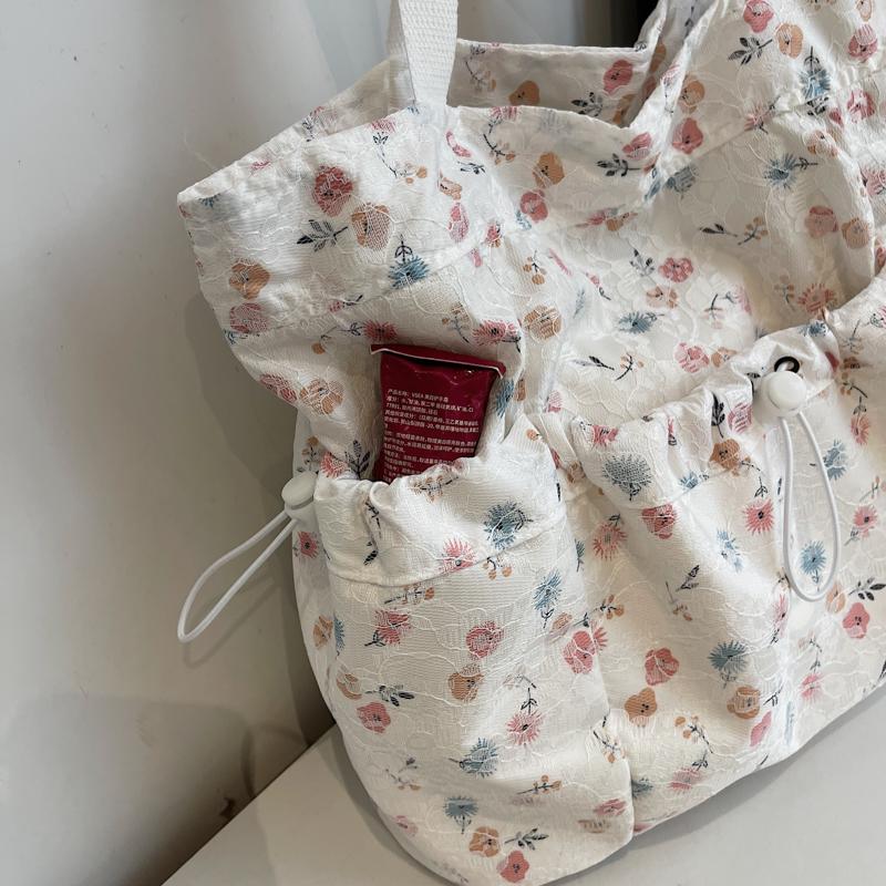 Floral Print Bag Women's Shoulder Bag Large Capacity Tote Bag Commuter Crossbody Bag