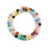 Bunte Blending Opal Runde lose Steinperlen für Schmuckherstellung DIY Charm Armband 15'' Strang 4/6/8/10/12mm