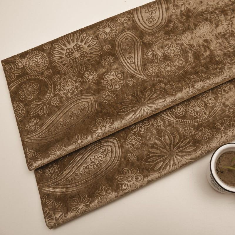 High Quality 3D Embossed Velvet Upholstery Fabric Solid Color for DIY Sewing Sofa Cover Throw Pillow Home Decoration Accessories