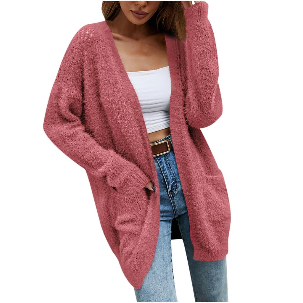 open fleece cardigan