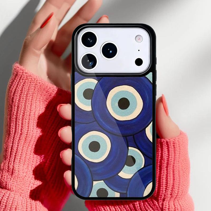 Evil Eye Phone Case for iPhone 17 16 15 14 13 Pro Max Back Cover for 12 11 Pro Coque