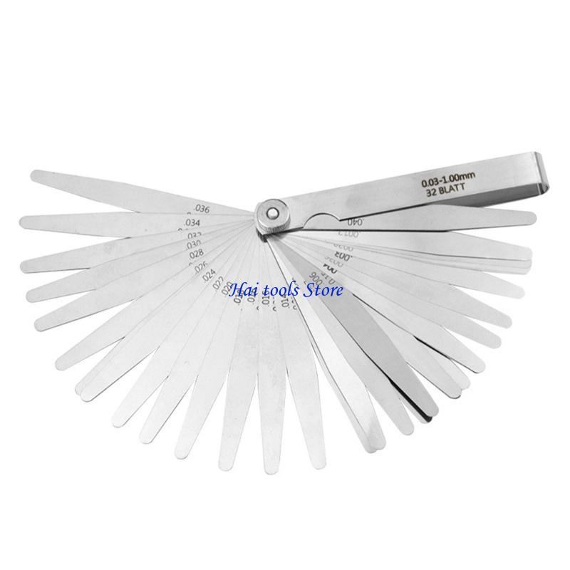 X37E Feelers Gauges 0.01-1mm/0.05-0.50mm/0.05-1.00mm/0.02-1.00mm Stainless Steel Feelers Gauges Set for Measuring Gaps Width