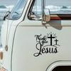 Jesus Car Stickers Christian God Car Body Bumper Vinyl Decal Car Accessories,,For Cars, Trucks, Walls, Laptops, Windows,