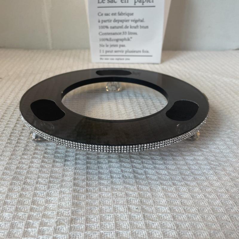 Harman Kardon Glazed Crystal Wood Anti-Slip Desktop Speaker Stand - Free Shipping & Ideal for Home Use