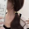 1Set Metal Hair Band Elastic Ponytail Hair Cuff Creative Ponytail Holder  for Women
