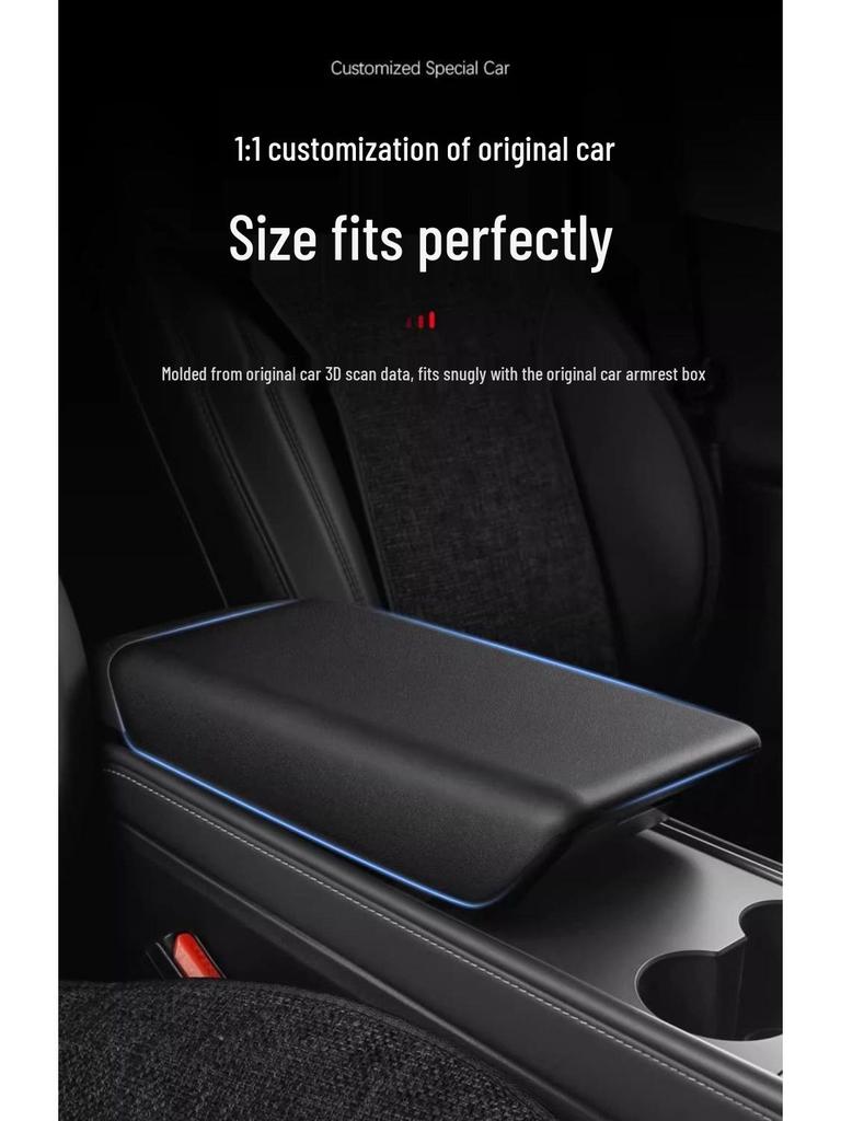 TPE Armrest Box Cover for Tesla Model 3/Y - Center Console Protector
