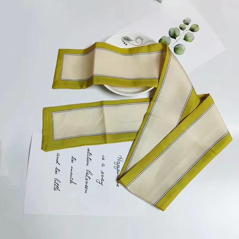 Korean Style Silk Scarf and Hairband Set - Versatile Women's Accessory for Summer