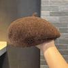 Japanese-Style Chenille Beret for Women - Korean-Inspired Fashion