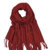 Unisex Thickened Warm Scarf - Solid Light Gray & Hemp Gray Cashmere Blend for Autumn/Winter