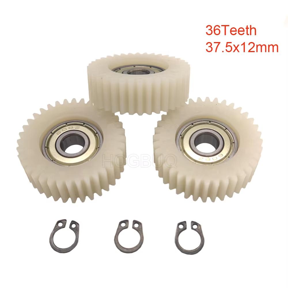 3Pcs 37.5x12mm Planetary Gear 36 Teeth Gears With 8mm Bearings Wheel Hubs Electric Bike Nylon Gear For Bafang Motor E-bike Parts