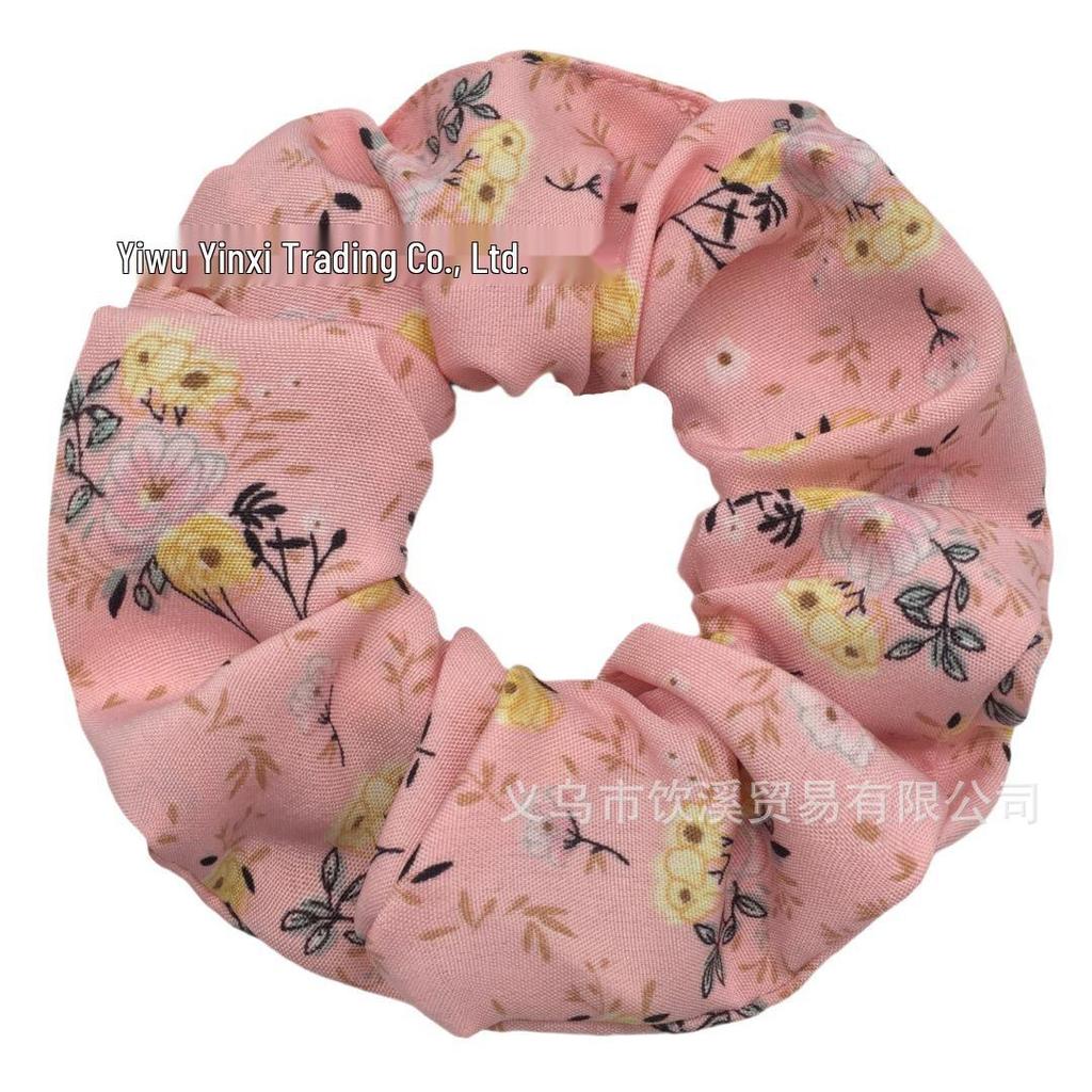 Vintage Blumen Chiffon Haargummis - Elegante Haaraccessoires & Kopfbedeckungen