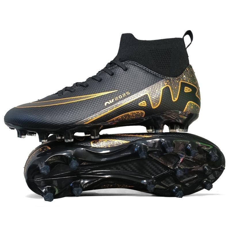 Romesi thorn children's high-top football shoes men into artificial turf long nails broken nails training shoes