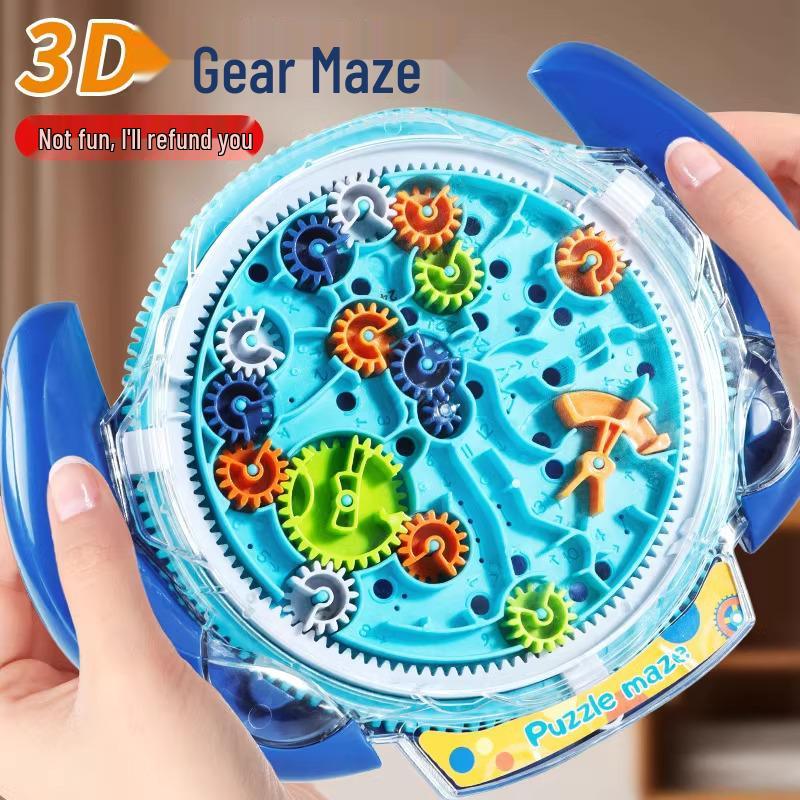 3D Cube Maze Gear Toy: Rolling Ball Challenge for Kids 8-12 – Enhances Intelligence & Concentration.