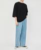 TOPBOY T-shirt Oversize a Girocollo Manica 3/4 Double-Sided Nera