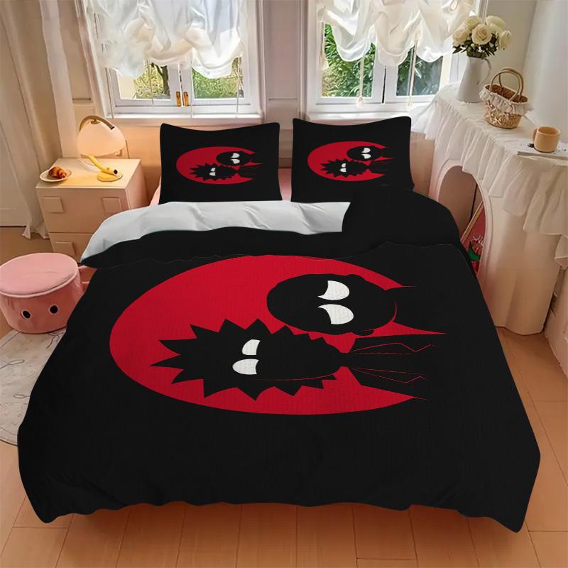 Black Symbolism Print 3Pcs Bedding Setduvet Cover With 2 Bedropillowcase Home Birthday Gift