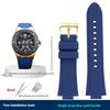For GUESS W0149L5 Series Watch Chain Soft Resin Silicone Watchband Convex Mouth 26x14m Watch Strap Waterproof Bracelet Bue