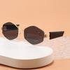 Vintage Multilateral Rhombus Sunglasses Women'S High Sense American Fashion Party Sunglasses Men'S Tide