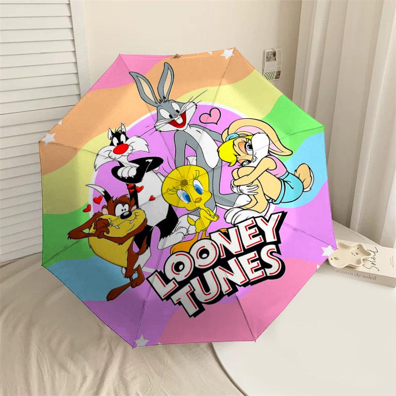 1PC Warner Looney Tunes Umbrella-8-Rib Reinforced, Automatic Open, Lightweight-A97