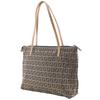 FENDI Zucchino Tote Bag 8BH022 Brown canvas Women Used
