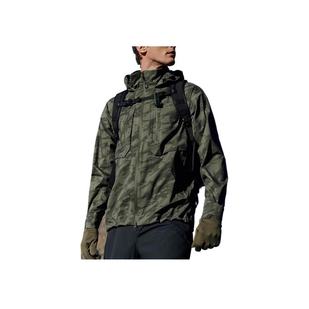 New FILA Fitness Water-Resistant Windproof Wear-Resistant Warm Windbreaker Jacket Men's Withered Moss Green A51M511701F-KK