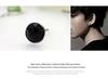 925 Sterling Silver Black Gold Sand Crystal Earrings, Korean Style Fashion Men's Studs