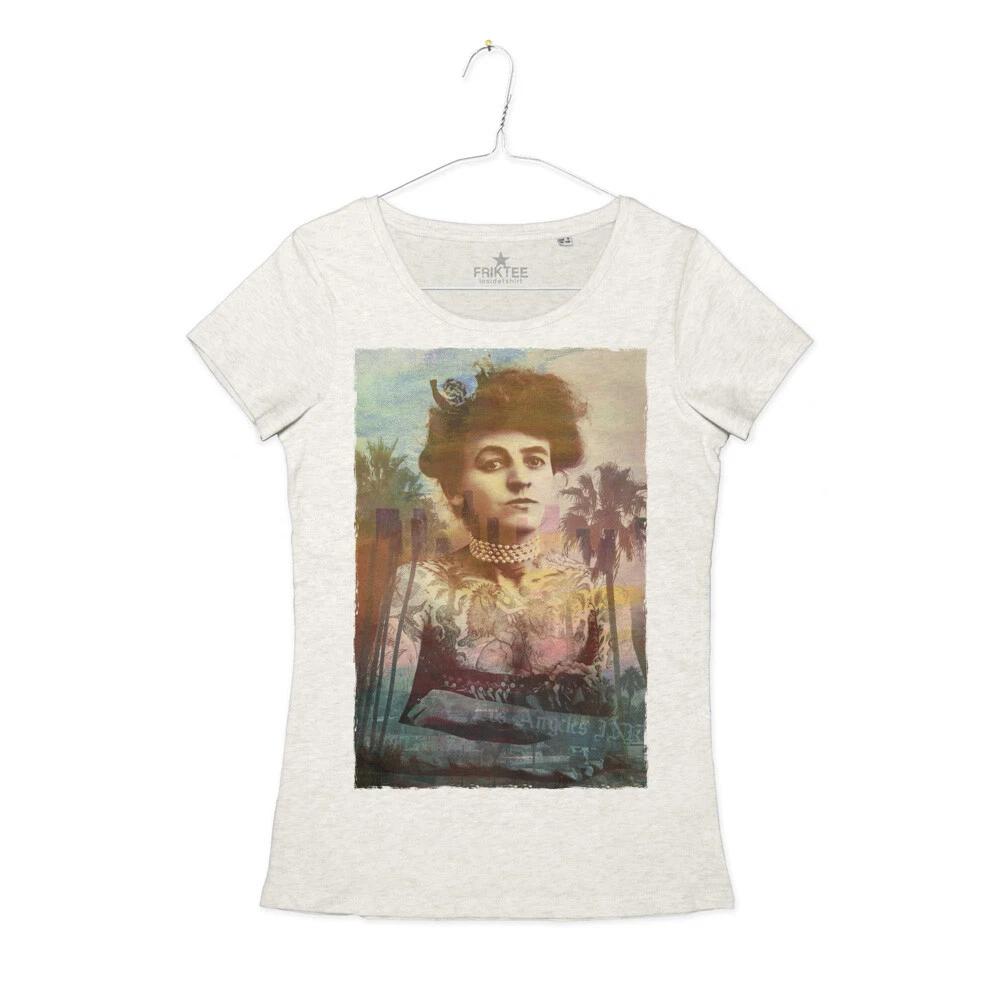 

Los Angeles Vintage Tattoos Female Pioneer Of Body Art T-Shirt Girl 4XL