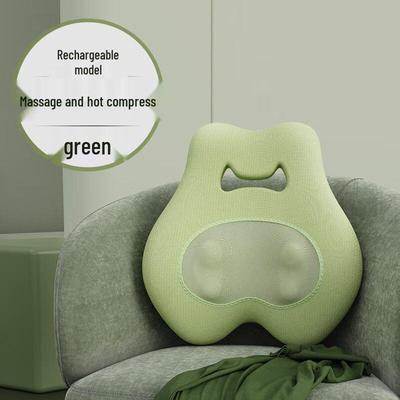 Rechargeable Lumbar Massage Cushion with Heat CN Plug (adapter Included)