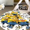 Classic Minions Circular Rug Lovely Character Pattern Round Floor Mat For Children Bedroom Living Room Home Decorative Carpet