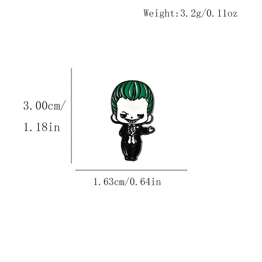Personalized Harley Quinn Clown Girl Cartoon Alloy Brooch Pin