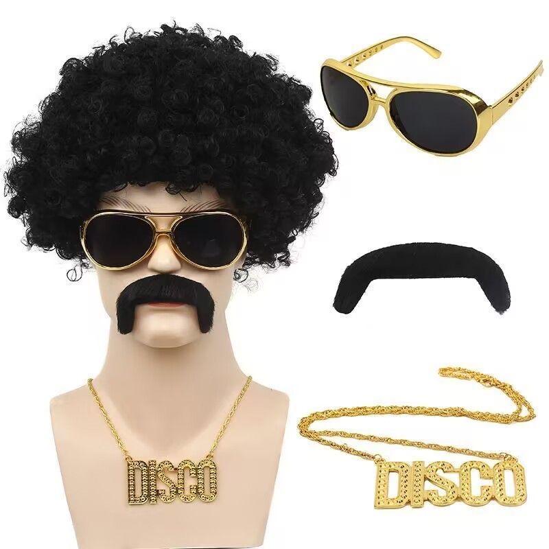 Explosive Wig Singer Punk Retro Stage Performance Party Cosplay Props