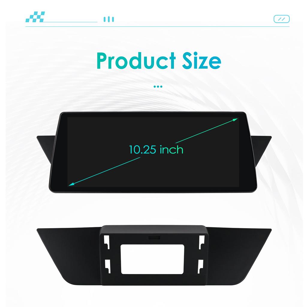 OSSURET Pentru BMW X1 E84(2009-2015)Fără ecran original cu sisteme inteligente auto de 10,25" cu suport RDS wireless Bluetooth Carplay Android Auto DSP
