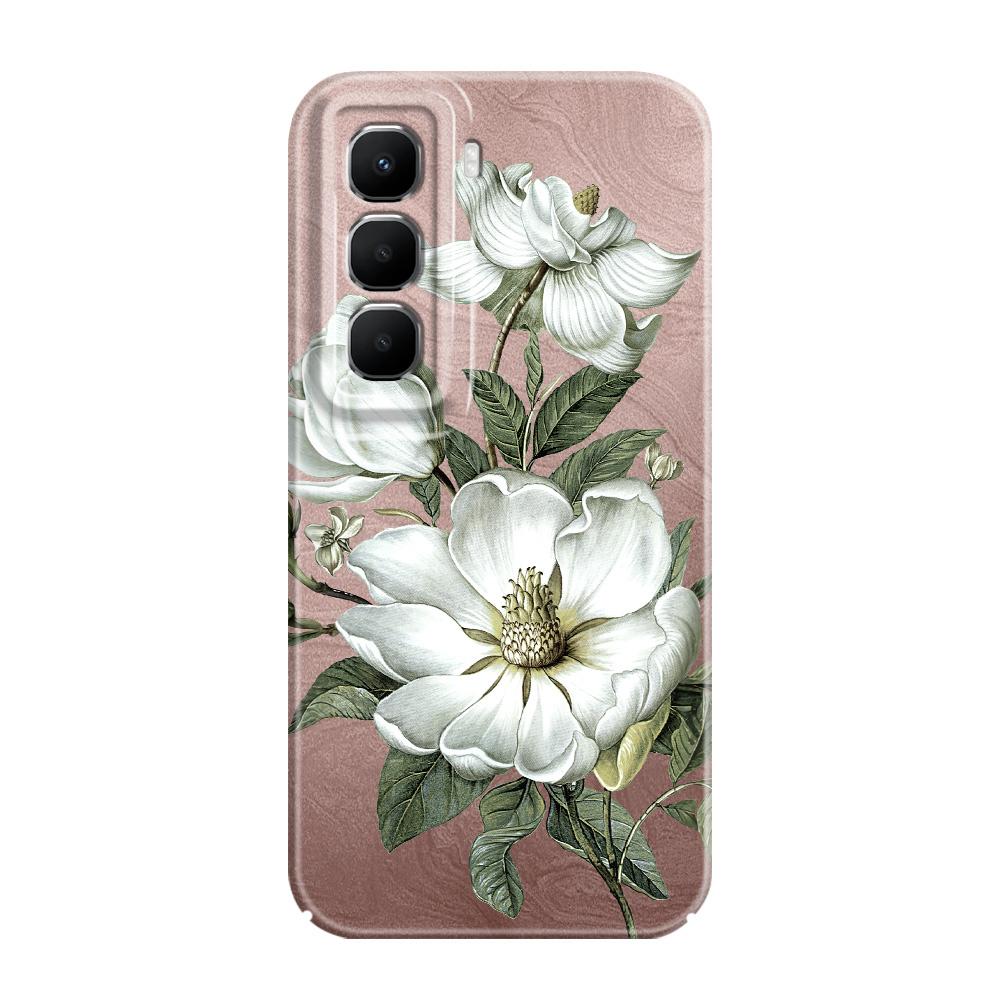 Gorgeous Magnolia Phone Case For Infinix Hot 60 60I 40 30I 12 10 Note 50 30 Pro Plus Play 4G 5G Film Hard Cover