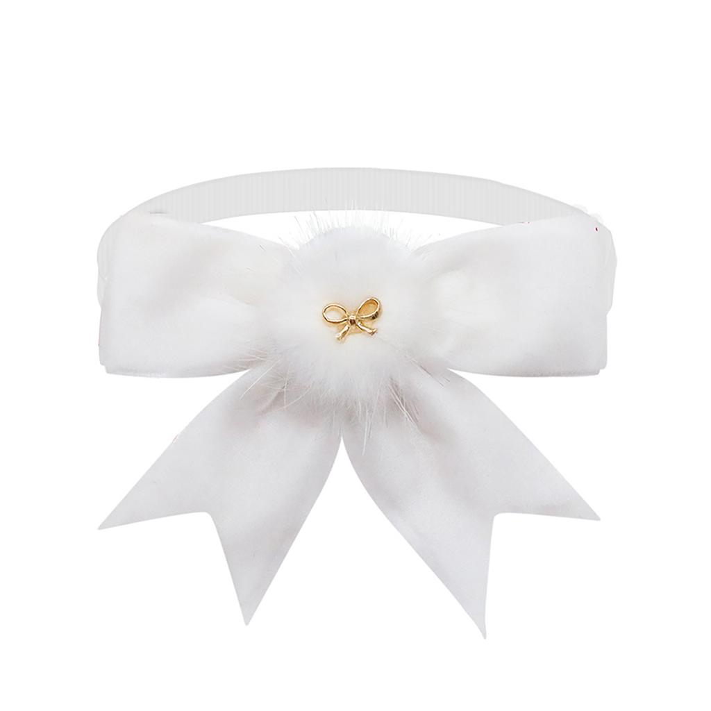 Christmas Pet Bow Tie Bright Color Pet Hair Accessories Doggy Cat Supplies Mini Adjustable Collar Decoration Christmas Costume Accessories