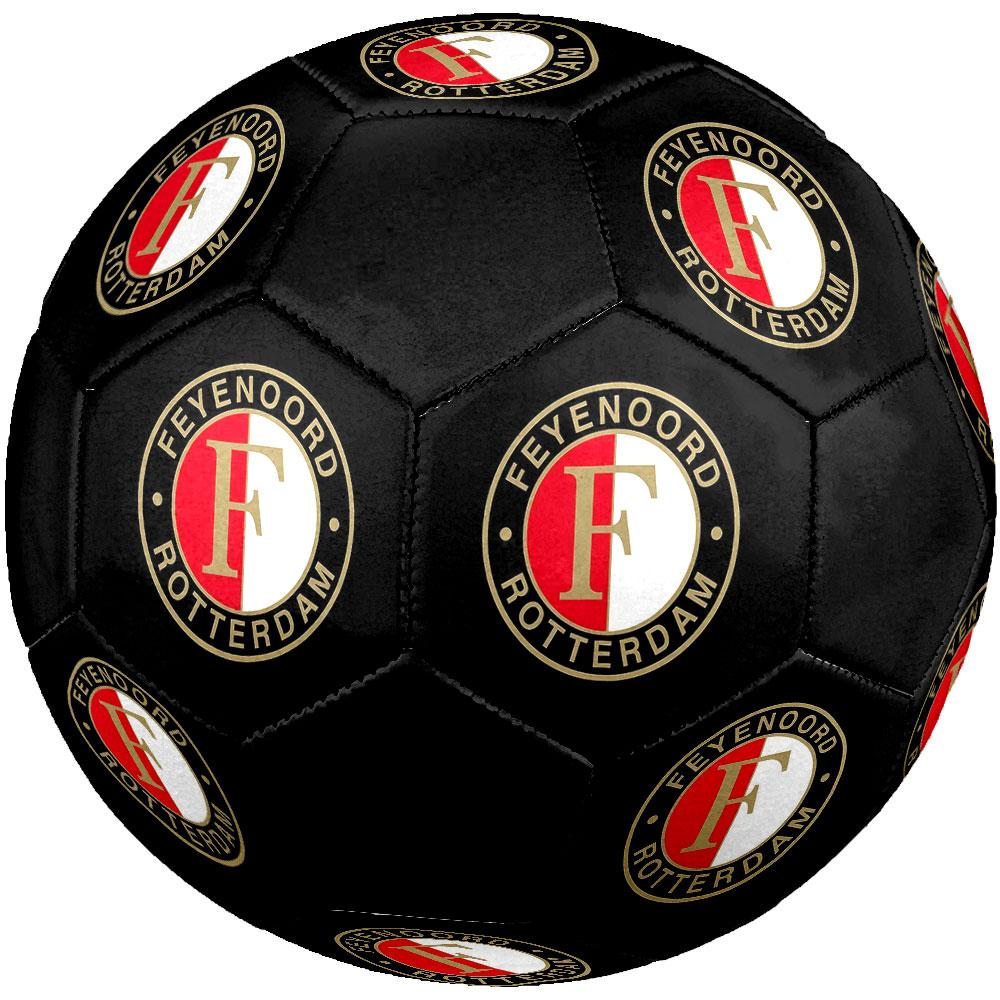 Feyenoord Rotterdam Size 5 Soccer Ball, Machine-Stitched PVC, Durable & High Bounce, All Ages Fit, Fan Merchandise, Matches & Outdoor Use.