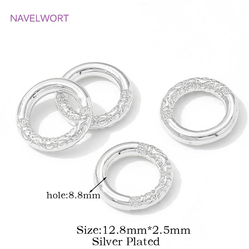 

5/10pcs/lot 18K Gold Plated Round Circle Closed Rings Connectors,Brass Connector Rings For Jewelry,DIY Bracelet Making Supplies 5 pieces